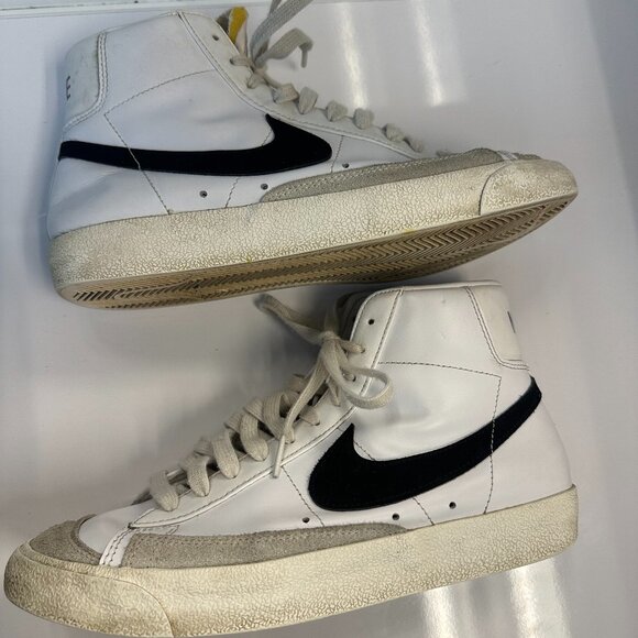 Nike Blazer Mid 77 White High Top Shoes Tennis Athletic - Picture 4 of 6